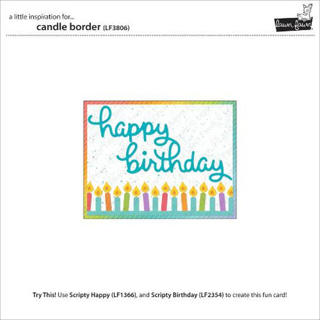 Lawn fawn LF3806 - Lawn Cuts - Candle Border Dies