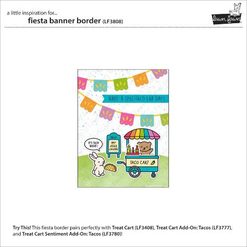 Lawn fawn LF3808 - Lawn Cuts - Fiesta Banner Border Dies