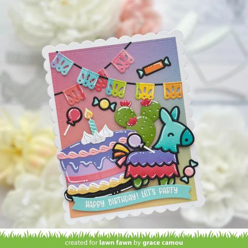Lawn fawn LF3808 - Lawn Cuts - Fiesta Banner Border Dies