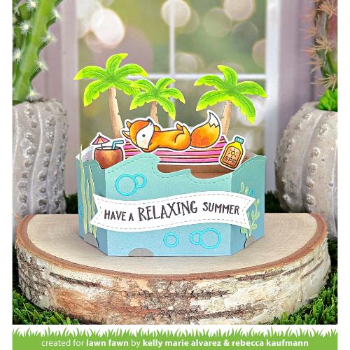 Lawn fawn LF3802 - Lawn Cuts - Platform Pop-Up Palm Tree Inserts Dies