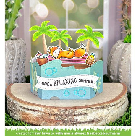 Lawn fawn LF3802 - Lawn Cuts - Platform Pop-Up Palm Tree Inserts Dies