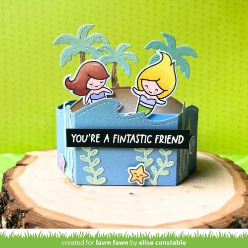 Lawn fawn LF3802 - Lawn Cuts - Platform Pop-Up Palm Tree Inserts Dies