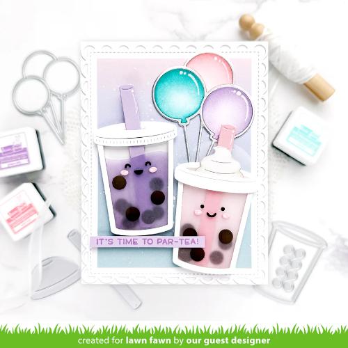 Lawn fawn LF3803 - Lawn Cuts - Build-A-Drink Bubble Tea Add-On Dies