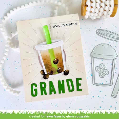 Lawn fawn LF3803 - Lawn Cuts - Build-A-Drink Bubble Tea Add-On Dies