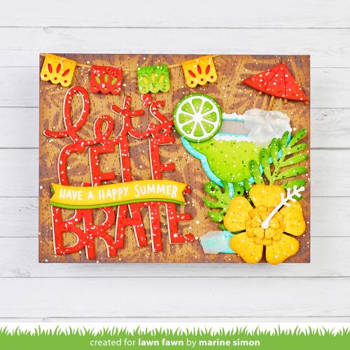 Lawn fawn LF3804 - Lawn Cuts - Build-A-Drink Margarita Add-On Dies