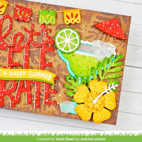 Lawn fawn LF3804 - Lawn Cuts - Build-A-Drink Margarita Add-On Dies