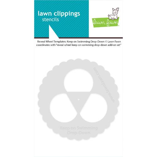 Lawn fawn  LF3788 - Lawn Clippings - Reveal Wheel Templates: Keep on Swimming Drop-Down