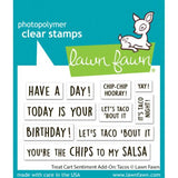 Lawn Fawn LF3780 - Stamps - Treat Cart Sentiment Add-On: Tacos