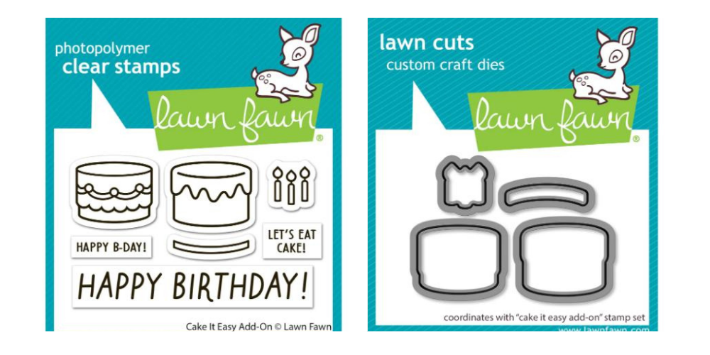 Lawn Fawn LF3773/LF3774 - Stamps/Die Bundle - Cake It Easy Add-On
