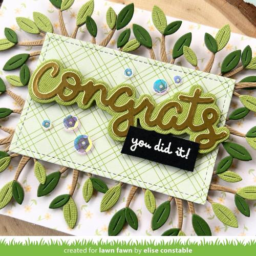 Lawn Fawn LF3736 - Lawn Cuts - Scripty Congrats Outline
Add-On Die