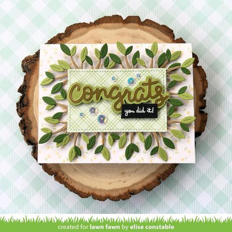 Lawn Fawn LF3736 - Lawn Cuts - Scripty Congrats Outline
Add-On Die