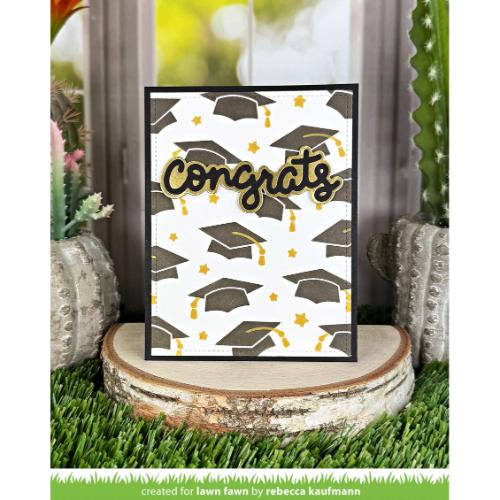 Lawn Fawn LF3736 - Lawn Cuts - Scripty Congrats Outline
Add-On Die
