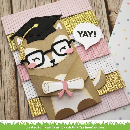 Lawn Fawn LF3728 - Lawn Cuts - Woodland Critter Huggers
Graduation Add-On Dies
