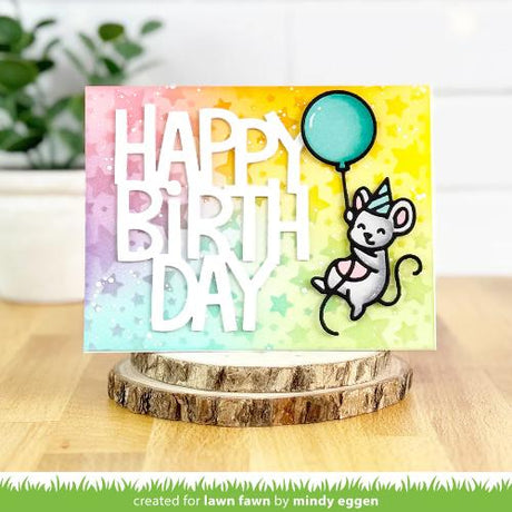 Lawn Fawn LF3732 - Lawn Cuts - Party Mouse Dies