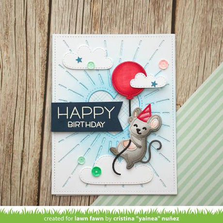 Lawn Fawn LF3732 - Lawn Cuts - Party Mouse Dies