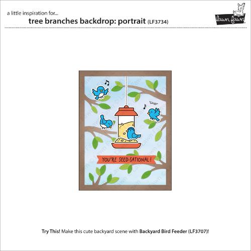Lawn Fawn LF3734 - Lawn Cuts - Tree Branches Backdrop:
Portrait Dies