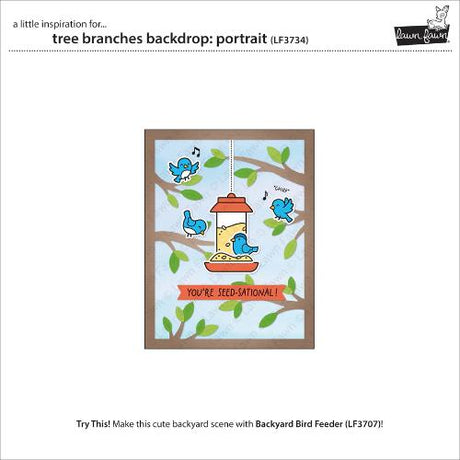 Lawn Fawn LF3734 - Lawn Cuts - Tree Branches Backdrop:
Portrait Dies