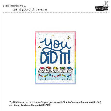 Lawn Fawn LF3735 - Lawn Cuts - Giant You Did It Die