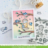 Lawn Fawn LF3707 - Stamps - Backyard Bird Feeder