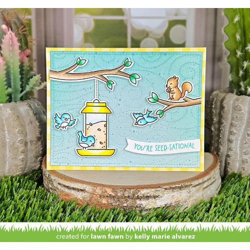 Lawn Fawn LF3707 - Stamps - Backyard Bird Feeder