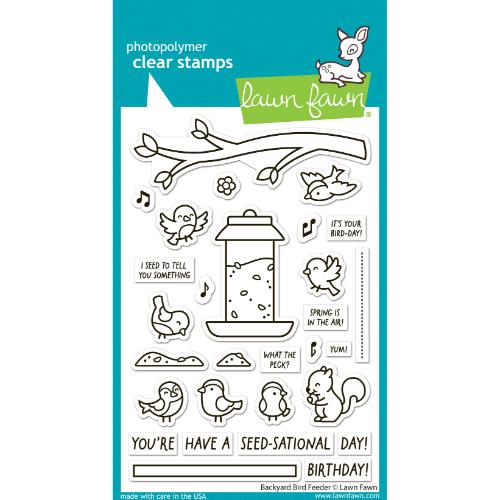 Lawn Fawn LF3707 - Stamps - Backyard Bird Feeder