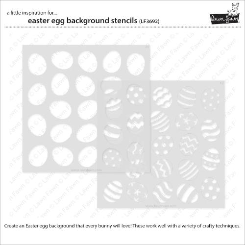 Lawn Fawn LF3692 - Lawn Clippings - Easter Egg
Background Stencils