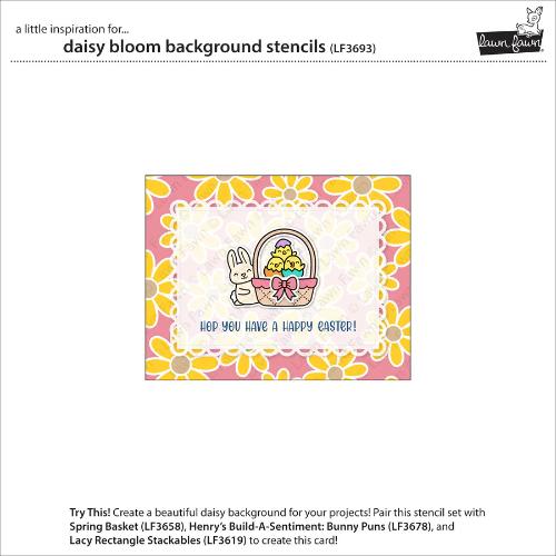 Lawn Fawn LF3693 - Lawn Clippings - Daisy Bloom
Background Stencils