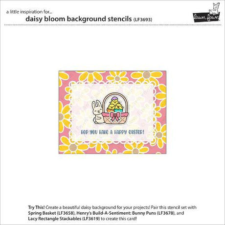 Lawn Fawn LF3693 - Lawn Clippings - Daisy Bloom
Background Stencils