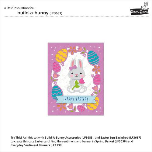 Lawn Fawn LF3682 - Lawn Cuts - Build-A-Bunny Dies