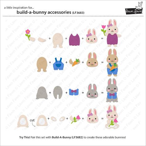 Lawn Fawn LF3683 - Lawn Cuts - Build-A-Bunny
Accessories Dies