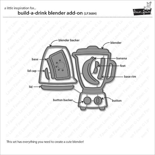 Lawn Fawn LF3684 - Lawn Cuts - Build-A-Drink Blender
Add-On Dies