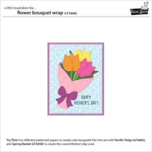 Lawn Fawn LF3686 - Lawn Cuts - Flower Bouquet Wrap
Dies