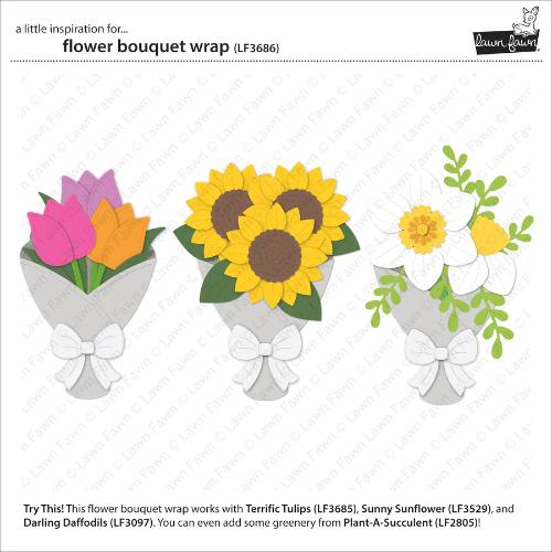 Lawn Fawn LF3686 - Lawn Cuts - Flower Bouquet Wrap
Dies