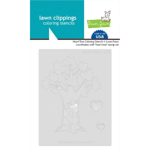 Lawn Fawn LF3673 - Lawn Clippings - Heart Tree Coloring
Stencils