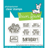 Lawn Fawn LF3661 - Stamps - Spring Basket Add-On:
Birthday