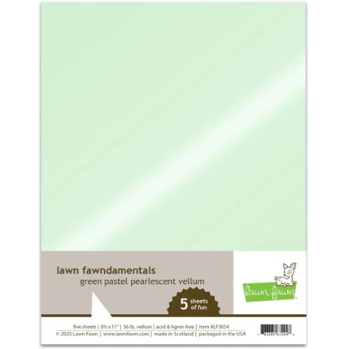 Lawn Fawn LF3654 - Cardstock - Vellum - Green Pastel
Pearlescent