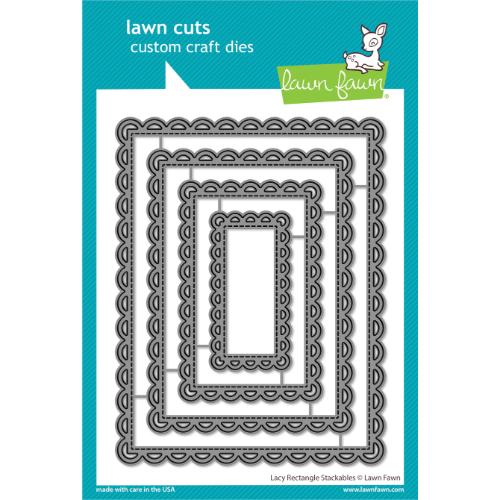 Lawn Fawn LF3619 - Lawn Cuts - Lacy Rectangle Stackables
Dies