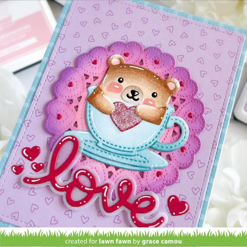 Lawn Fawn LF3612 - Lawn Cuts - Doily Hearts Die