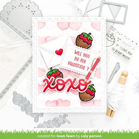 Lawn Fawn LF3602 - Stamps - Sweet Strawberry