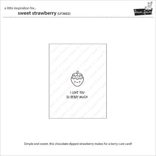 Lawn Fawn LF3602 - Stamps - Sweet Strawberry