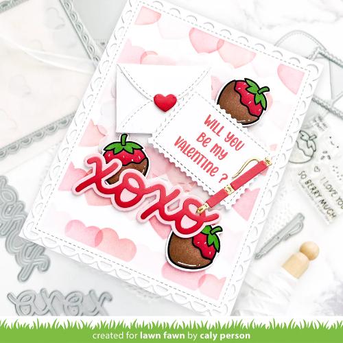 Lawn Fawn LF3602 - Stamps - Sweet Strawberry