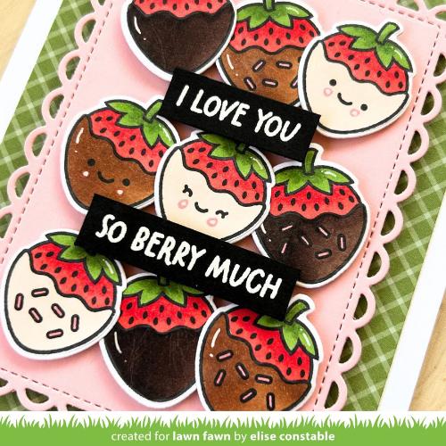 Lawn Fawn LF3602 - Stamps - Sweet Strawberry