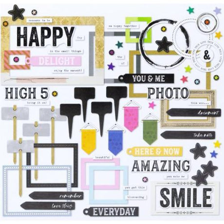 49 And Market Chipboard Basics 79/Pkg The Flower Emporium