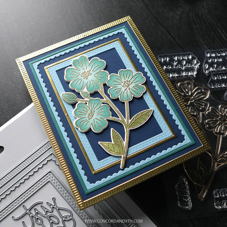 Concord & 9th KW Spring Stem Stamps (4 x 6) & die bundle