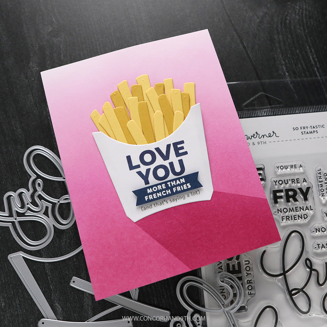 Concord & 9th KW So Fry-tastic Stamp Set (4 x 6) / Die Bundle