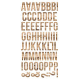 Simple Stories Color Vibe Foam Alpha Stickers Woods Hickory (120pcs) (13490)