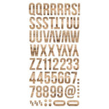 Simple Stories Color Vibe Foam Alpha Stickers Woods Hickory (120pcs) (13490)