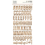 Simple Stories Color Vibe Foam Alpha Stickers Woods Hickory (120pcs) (13490)
