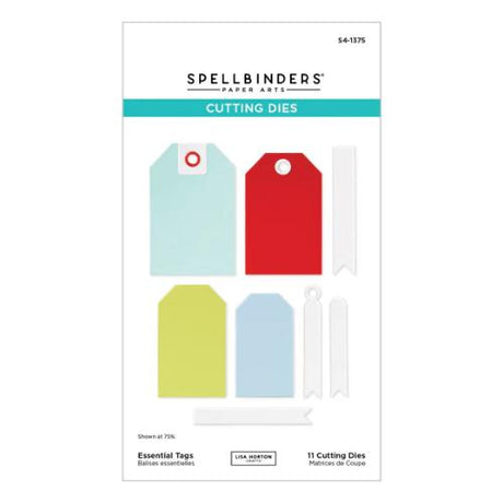 Spellbinders Essential Tags Etched Dies from the Essential Holiday Collection by Lisa Horton