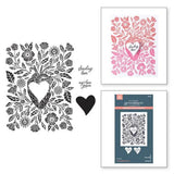 Spellbinders My Heart Beats for You BetterPress Plate & Die Set from the Love on the Rocks Collection